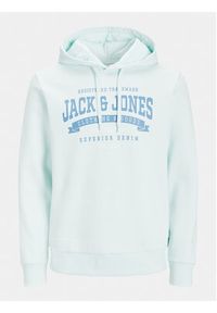 Jack & Jones - Jack&Jones Bluza Logo 12233597 Błękitny Standard Fit. Kolor: niebieski. Materiał: syntetyk