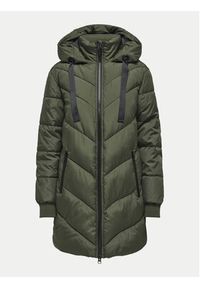 JDY Płaszcz zimowy Skylar 15207784 Zielony Regular Fit. Kolor: zielony. Materiał: syntetyk. Sezon: zima #6