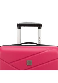 Wittchen - Duża walizka z ABS-u z deseniem. Kolor: różowy. Materiał: materiał, guma. Styl: elegancki, klasyczny #10