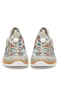 Rieker Sneakersy N42V1-40 Szary. Kolor: szary. Materiał: materiał #2