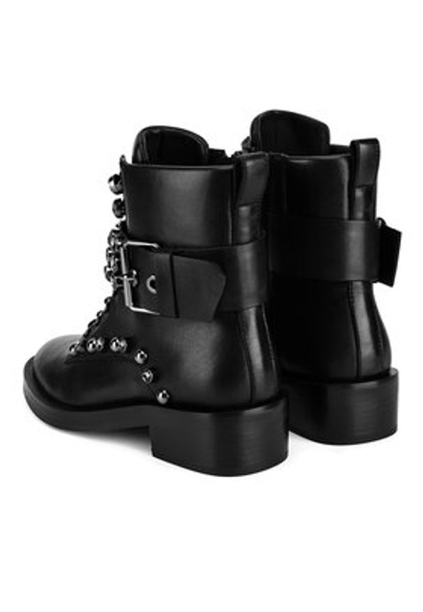 Eva Minge Trzewiki ASMA-5266A-12A Czarny. Kolor: czarny. Materiał: skóra