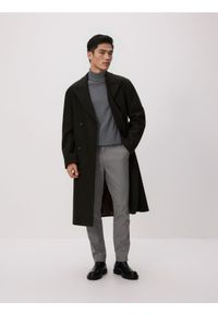 Reserved - Bawełniane spodnie chino slim - jasnoszary. Kolor: szary. Materiał: bawełna