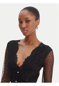 Morgan Body 261-TPLAZA Czarny Slim Fit. Kolor: czarny. Materiał: syntetyk #2