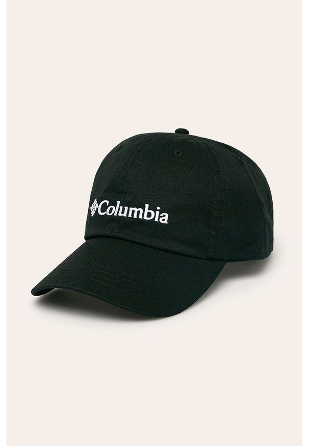 columbia - Columbia - Czapka. Kolor: czarny. Materiał: włókno, syntetyk. Wzór: jednolity, ze splotem