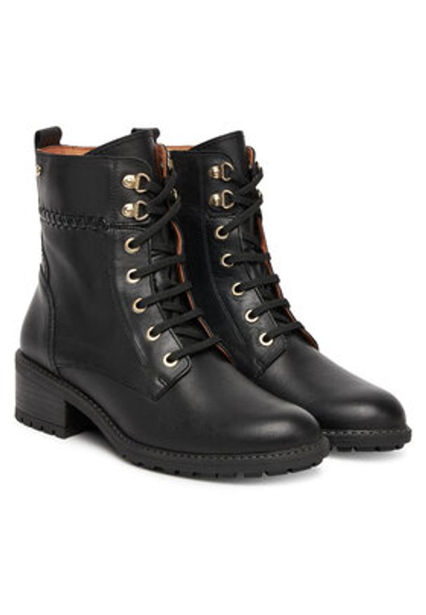 Pikolinos Trzewiki W0D-8672 Czarny. Kolor: czarny. Materiał: skóra