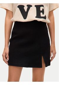 Vero Moda Spódnica jeansowa Nelly 10311322 Czarny Regular Fit. Kolor: czarny. Materiał: bawełna #2