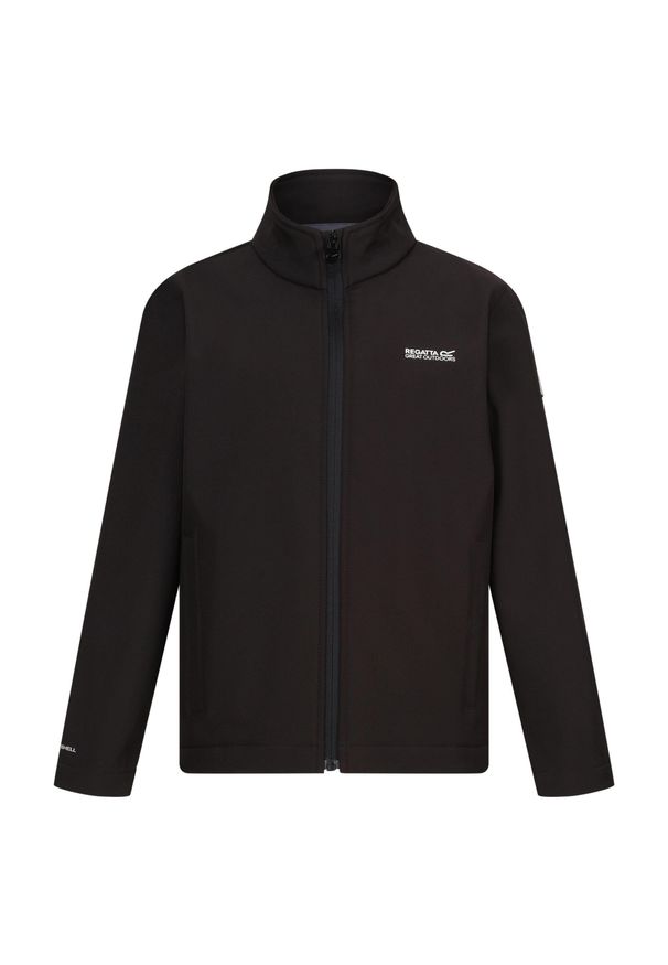 Regatta - Kurtka Softshell Dziecięca Cera. Kolor: czarny. Materiał: softshell
