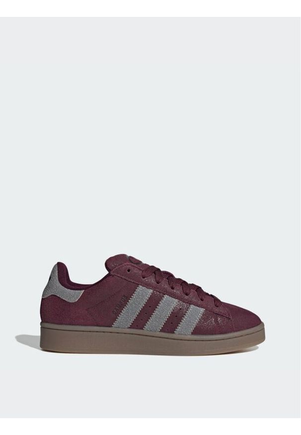 Adidas - adidas Sneakersy Campus 00s KJ2323 Bordowy. Kolor: czerwony. Materiał: zamsz, skóra. Model: Adidas Campus