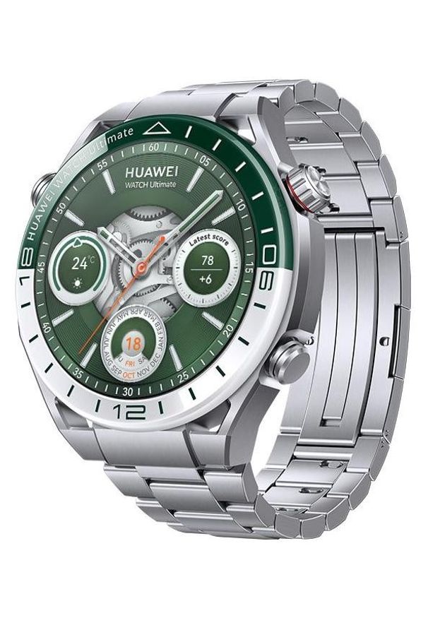 HUAWEI - Huawei Watch Ultimate Zielony. Rodzaj zegarka: smartwatch. Kolor: zielony. Materiał: materiał. Styl: sportowy, casual, klasyczny, elegancki