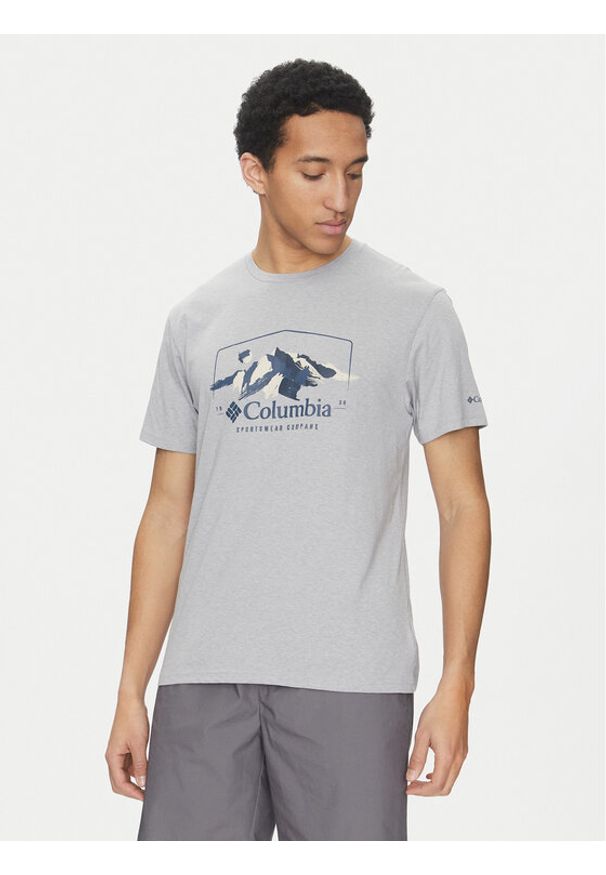 columbia - Columbia T-Shirt Path Lake™ II Graphic 1934814 Szary Regular Fit. Kolor: szary. Materiał: bawełna