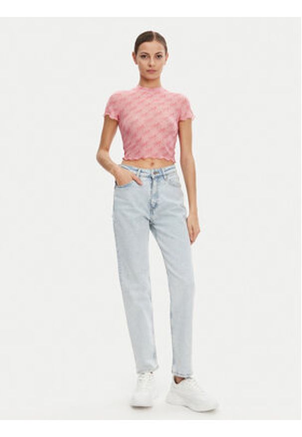Hugo - HUGO Jeansy Noe 50520613 Błękitny Mom Fit. Kolor: niebieski