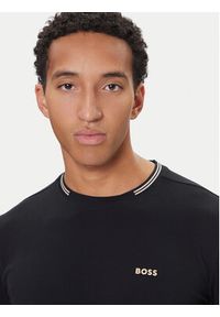 BOSS T-Shirt Taul 50521245 Czarny Regular Fit. Kolor: czarny. Materiał: bawełna