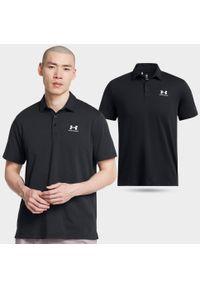 Koszulka polo męska Under Armour UA Icon. Okazja: na co dzień. Typ kołnierza: polo. Kolor: czarny. Materiał: bawełna. Styl: sportowy, casual