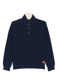 Quiksilver Sweter Boulevard EQYSW03328 Granatowy Regular Fit. Kolor: niebieski. Materiał: bawełna #4