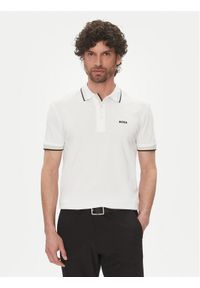 BOSS Polo Paddy 50469055 Écru Regular Fit. Typ kołnierza: polo. Materiał: bawełna