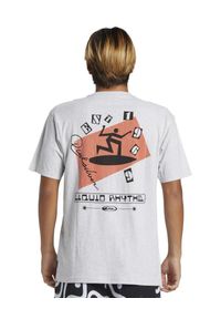 Quiksilver - Koszulka z krótkim rękawem dla Mężczyzn QUIK SURFER Szary. Kolor: biały. Materiał: materiał, bawełna. Długość rękawa: krótki rękaw. Długość: krótkie. Wzór: nadruk