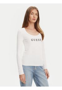 Guess Bluzka O5RI00 KBBU1 Biały Regular Fit. Kolor: biały