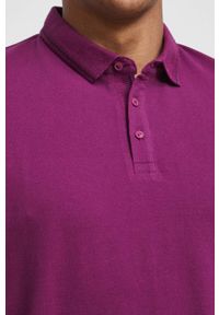 medicine - Medicine polo męskie kolor różowy gładki. Typ kołnierza: polo. Kolor: różowy. Materiał: dzianina. Długość: krótkie. Wzór: gładki #2