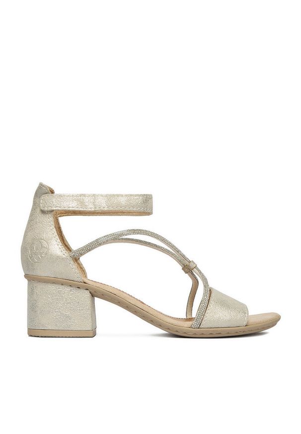 Sandały Rieker. Kolor: srebrny