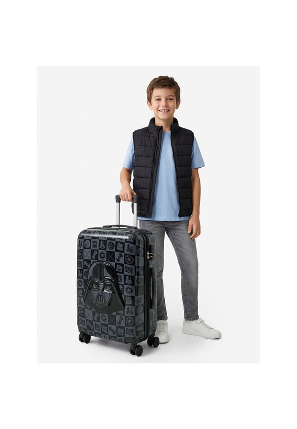 Walizka średnia Star Wars. Kolor: czarny. Wzór: motyw z bajki