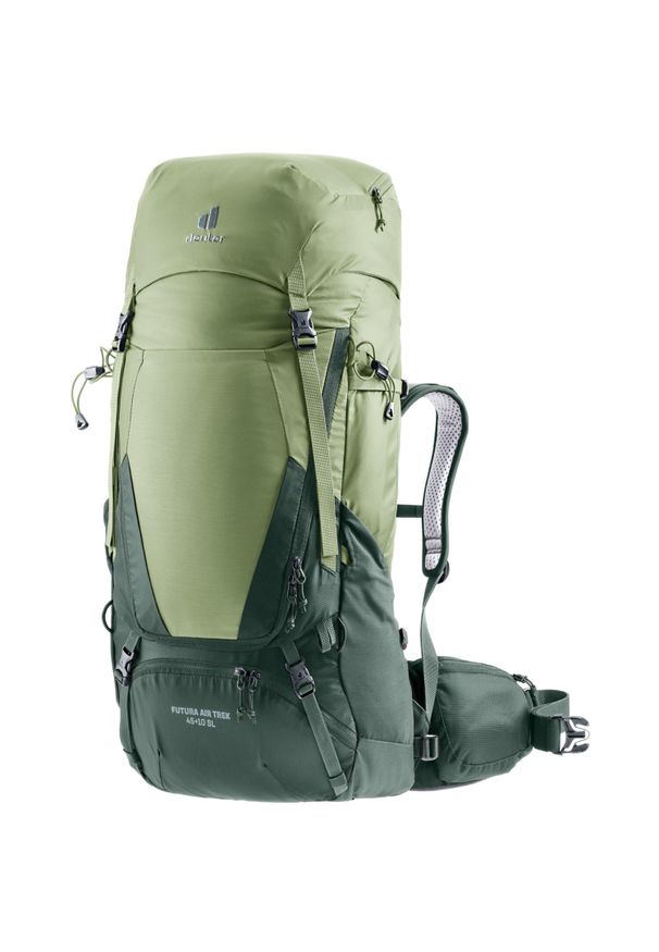 Plecak trekkingowy Deuter Futura Air Trek 45 + 10 SL. Kolor: zielony. Styl: sportowy