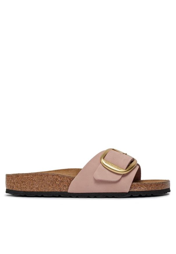 Birkenstock Klapki Madrid 1027056 Różowy. Kolor: różowy. Materiał: skóra, nubuk