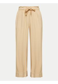 Deha Spodnie materiałowe A00635 Beżowy Regular Fit. Kolor: beżowy. Materiał: wiskoza #1