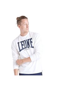 LEONE 1947 APPAREL - Męska koszulka z długim rękawem Leone 1947 Apparel. Kolor: biały. Materiał: tkanina. Długość rękawa: długi rękaw. Długość: długie. Sport: fitness #1