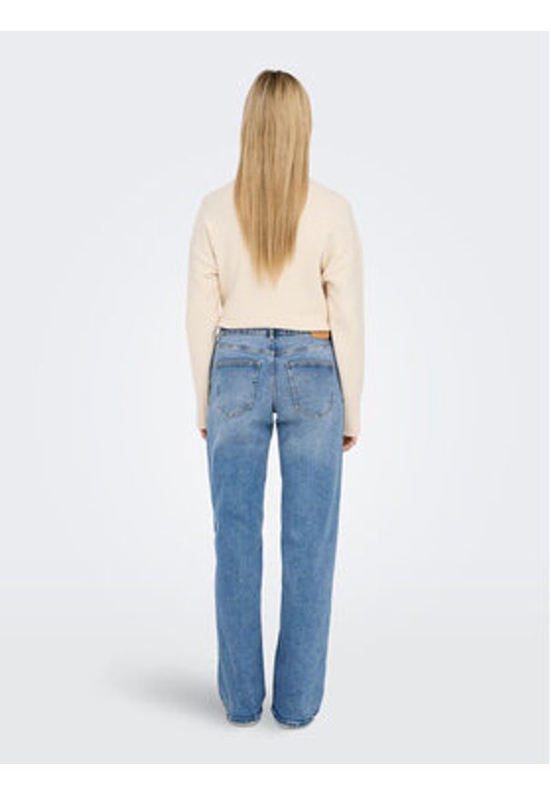 only - ONLY Jeansy 15280466 Niebieski Wide Leg. Kolor: niebieski