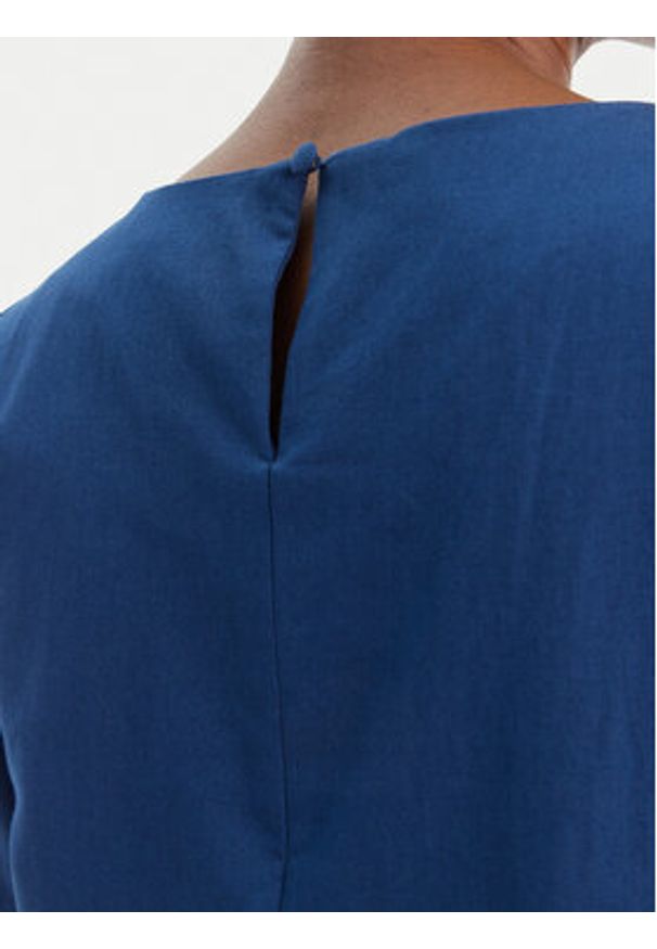 Weekend Max Mara Sukienka codzienna Daloa 2615221112 Niebieski Relaxed Fit. Okazja: na co dzień. Kolor: niebieski. Materiał: bawełna. Typ sukienki: proste. Styl: casual