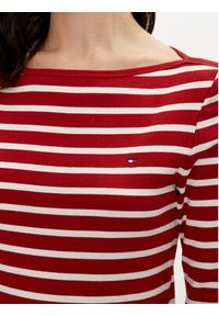 TOMMY HILFIGER - Tommy Hilfiger Bluzka New Cody WW0WW40589 Czerwony Slim Fit. Kolor: czerwony. Materiał: bawełna #3