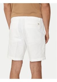 BOSS - Boss Szorty materiałowe Kane-Shorts 50512527 Biały Regular Fit. Kolor: biały. Materiał: bawełna #5