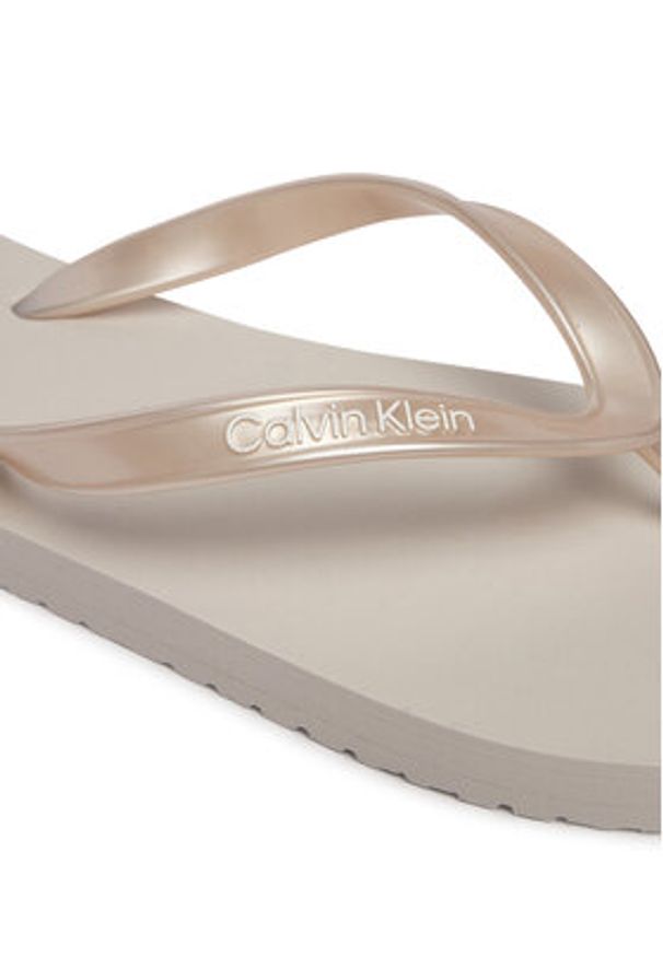 Calvin Klein Japonki Arwa HW0HW02956 Srebrny. Kolor: srebrny. Materiał: syntetyk