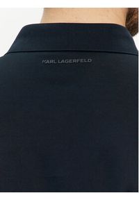 Karl Lagerfeld - KARL LAGERFELD Polo 745001 542200 Granatowy Regular Fit. Typ kołnierza: polo. Kolor: niebieski. Materiał: bawełna #4