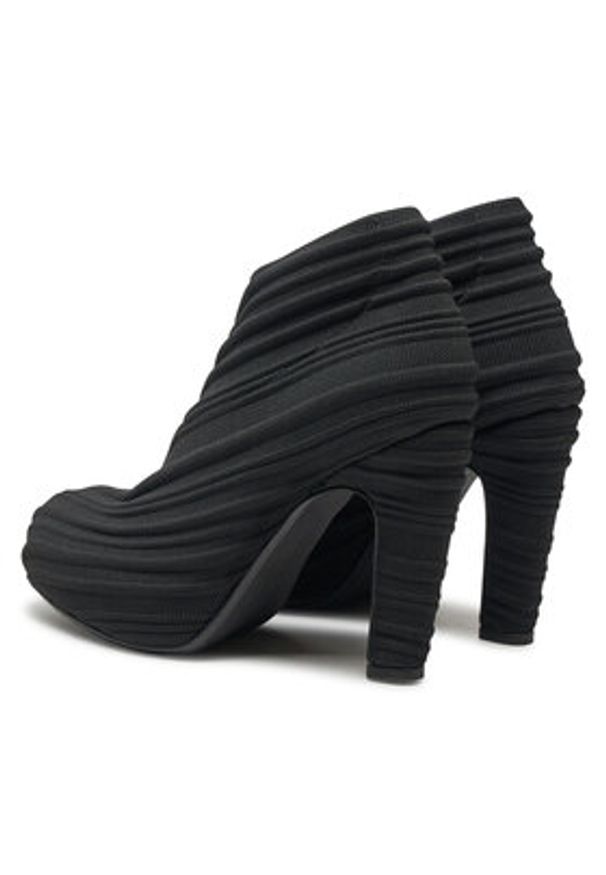 United Nude Botki Fold Hi II 1087001129 Czarny. Kolor: czarny. Materiał: materiał