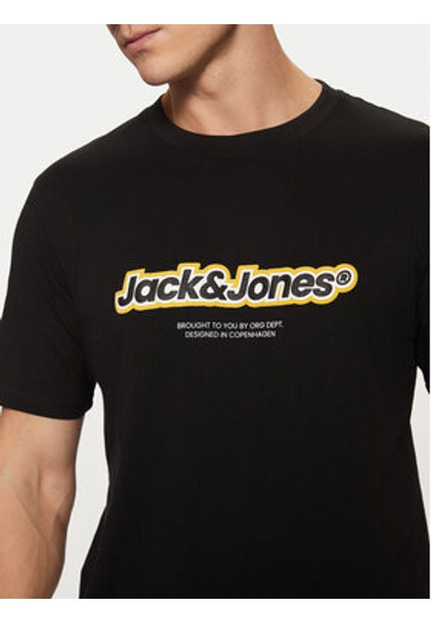 Jack & Jones - Jack&Jones T-Shirt Vesterbro 12265740 Czarny Relaxed Fit. Kolor: czarny. Materiał: bawełna