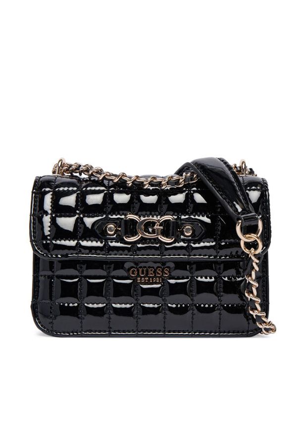 Guess Torebka Nadira Mini HWQT84 24780 Czarny. Kolor: czarny. Materiał: skórzane