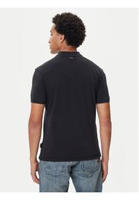 Napapijri Polo Elbas NP0A4GDL Czarny Regular Fit. Typ kołnierza: polo. Kolor: czarny. Materiał: bawełna #4