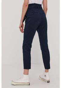 Vero Moda - Spodnie. Stan: podwyższony. Kolor: niebieski. Materiał: tkanina, bawełna, elastan #3