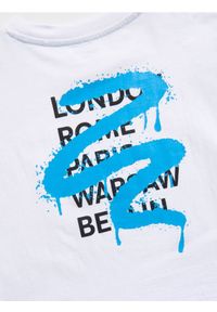 Reserved - Bawełniany t-shirt z nadrukiem - biały. Kolor: biały. Materiał: bawełna. Wzór: nadruk