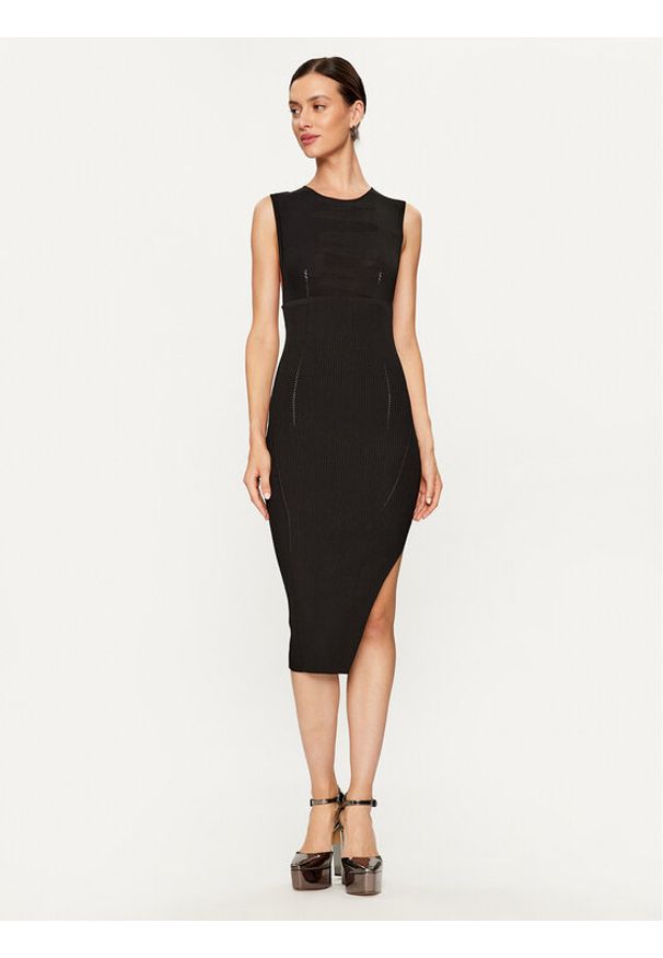 Pinko Sukienka koktajlowa Beribal 101869 A16R Czarny Slim Fit. Kolor: czarny. Materiał: syntetyk. Styl: wizytowy