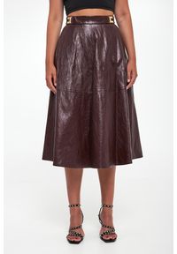Elisabetta Franchi - Spódnica midi z ekoskóry ELISABETTA FRANCHI #3
