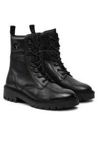 Calvin Klein Jeans Trapery Combat Boot Mid Zip Lth In Calf YW0YW01550 Czarny. Kolor: czarny. Materiał: skóra #3