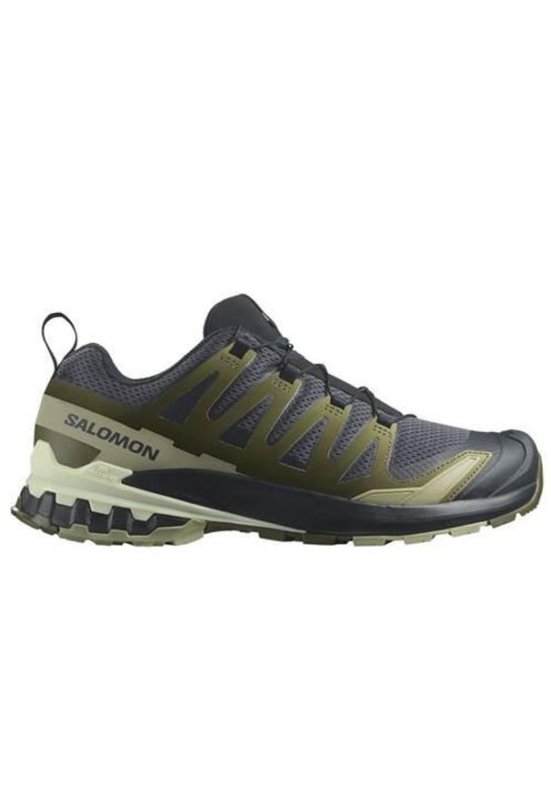 salomon - Buty do biegania męskie Salomon Xa Pro 3d V9. Zapięcie: sznurówki. Kolor: wielokolorowy, szary, czarny, brązowy. Materiał: materiał, syntetyk. Szerokość cholewki: normalna