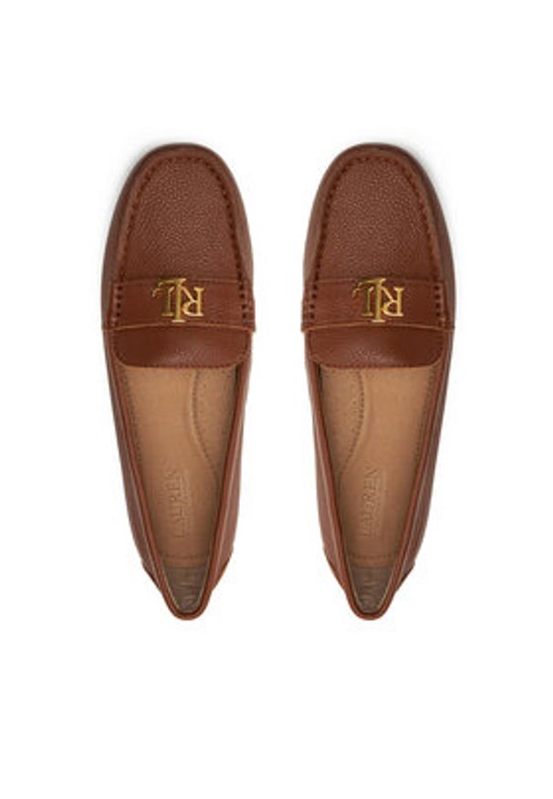 Lauren Ralph Lauren Mokasyny 802942768002 Brązowy. Kolor: brązowy. Materiał: skóra