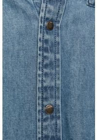 medicine - Medicine - Koszula jeansowa Simplicity Interrupted. Okazja: na co dzień. Typ kołnierza: kołnierzyk klasyczny. Kolor: niebieski. Materiał: jeans. Długość: długie. Wzór: gładki. Styl: casual, klasyczny #4
