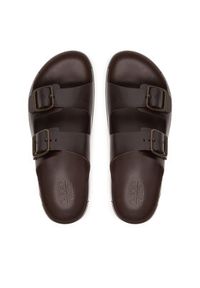 ecco - ECCO Klapki Cozmo 55280401667 Brązowy. Kolor: brązowy. Materiał: skóra #5