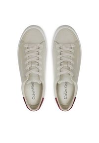 Calvin Klein Sneakersy Vulc Lace Up Saff Fox W/Met Bt HW0HW02104 Beżowy. Kolor: beżowy. Materiał: skóra #6