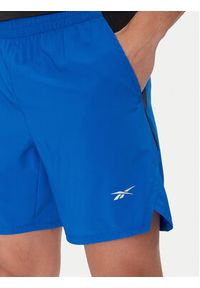Reebok Szorty sportowe 112634 Niebieski Regular Fit. Kolor: niebieski. Materiał: syntetyk #8