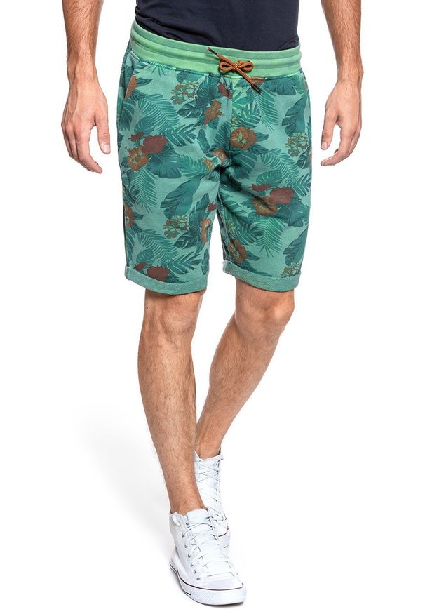 Mustang - SPODENKI MUSTANG Jim Sweat Shorts Summer Floral 1009733 11686. Materiał: dresówka